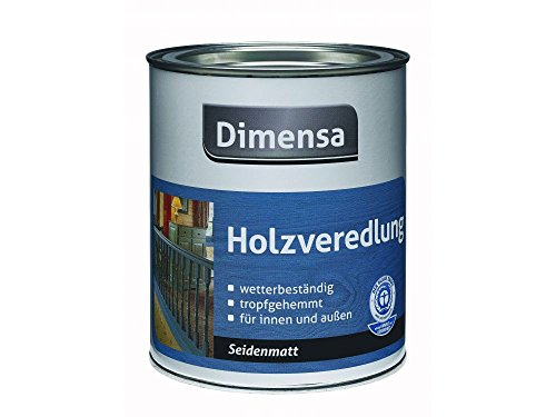 Dimensa Holzveredlung innen&außen Seidenmatt Farbwahl 2,5 L, Farbe:Palisander von Dimensa