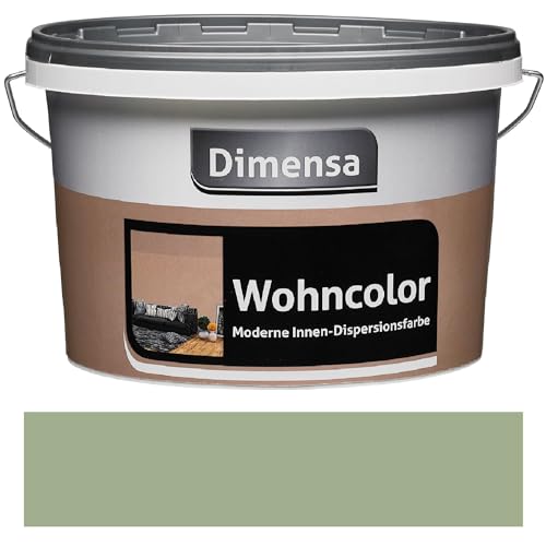 Dimensa Wohncolor bunte Wandfarbe karelien dunkel-grün 2,5 Liter von Dimensa