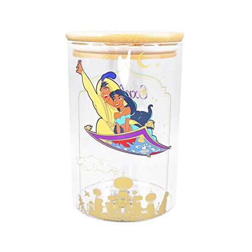 Disney Half Moon Bay Aladdin Vorratsglas mit Deckel – 950 ml – Aladdin – Jasmin Geschenke für Erwachsene von Disney