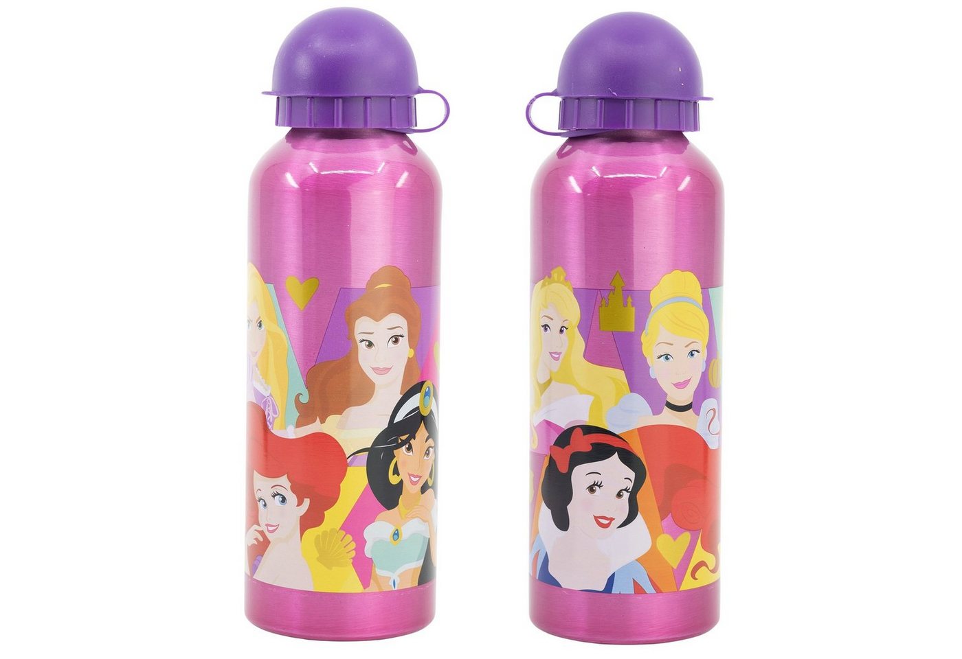 Disney Trinkflasche Disney Prinzessinnen Alu Sportflasche Wasserflasche, XL Flasche 530 ml von Disney