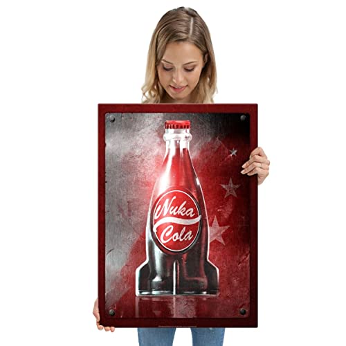 Displate – Metallposter - Magnet-Montage - Fallout - Nuka Cola Flavours - Nuka Cola - Größe L - 67,5x48cm von Displate