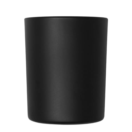 Kerzenglas schwarz matt 1 Stück Dekoglas Teelichthalter 85 x Ø 70 mm Tischdeko 200 ml von DistrEbution