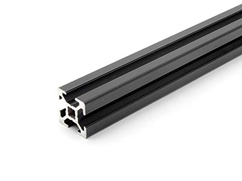 Aluminiumprofil schwarz 20x20L B-Typ Nut 6 (leicht). Aluminium Profil 20x20 Alu Profil 20 x 20 Montage- Systemprofil 670mm von DOLD Mechatronik