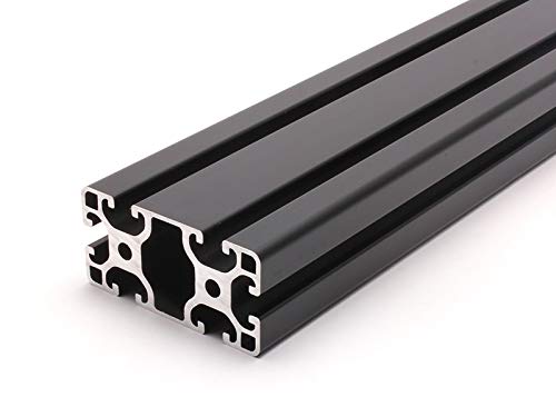 Aluminiumprofil schwarz 40x80L I-Typ Nut 8 (leicht). Aluminium Profil 40x80 Alu Profil 40 x 80 Montage- Systemprofil 410mm von DOLD Mechatronik