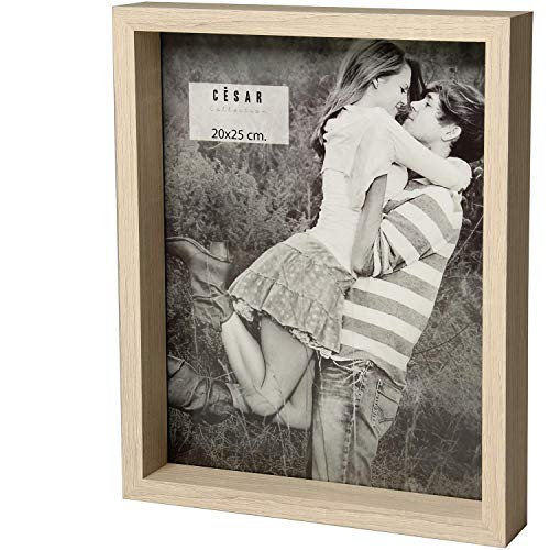 DONREGALOWEB Set mit 2 Bilderrahmen aus MDF-Holz und Fotopapier, 20 x 25 cm, Antik-Weiß von DonRegaloWeb