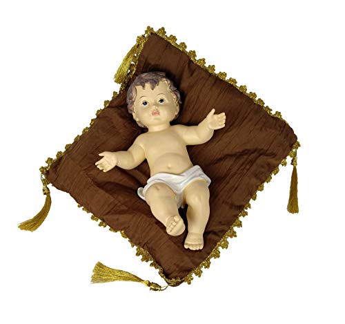 DonRegaloWeb Figur für Kinder, Jesus, liegend, Mund, aus Gips, 14 x 11 x 25 cm von DonRegaloWeb