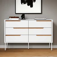 Sideboard in Weiß und Eichefarben Skandi Design von Doncosmo