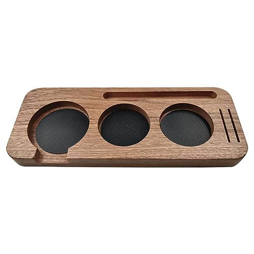 Donkivvy Tamper Station aus Holz – Espresso-Tamperstation – Holz-Kaffeefilter-Tamperhalter, Siebträger-Ständer, 3 Löcher für 51 mm von Donkivvy