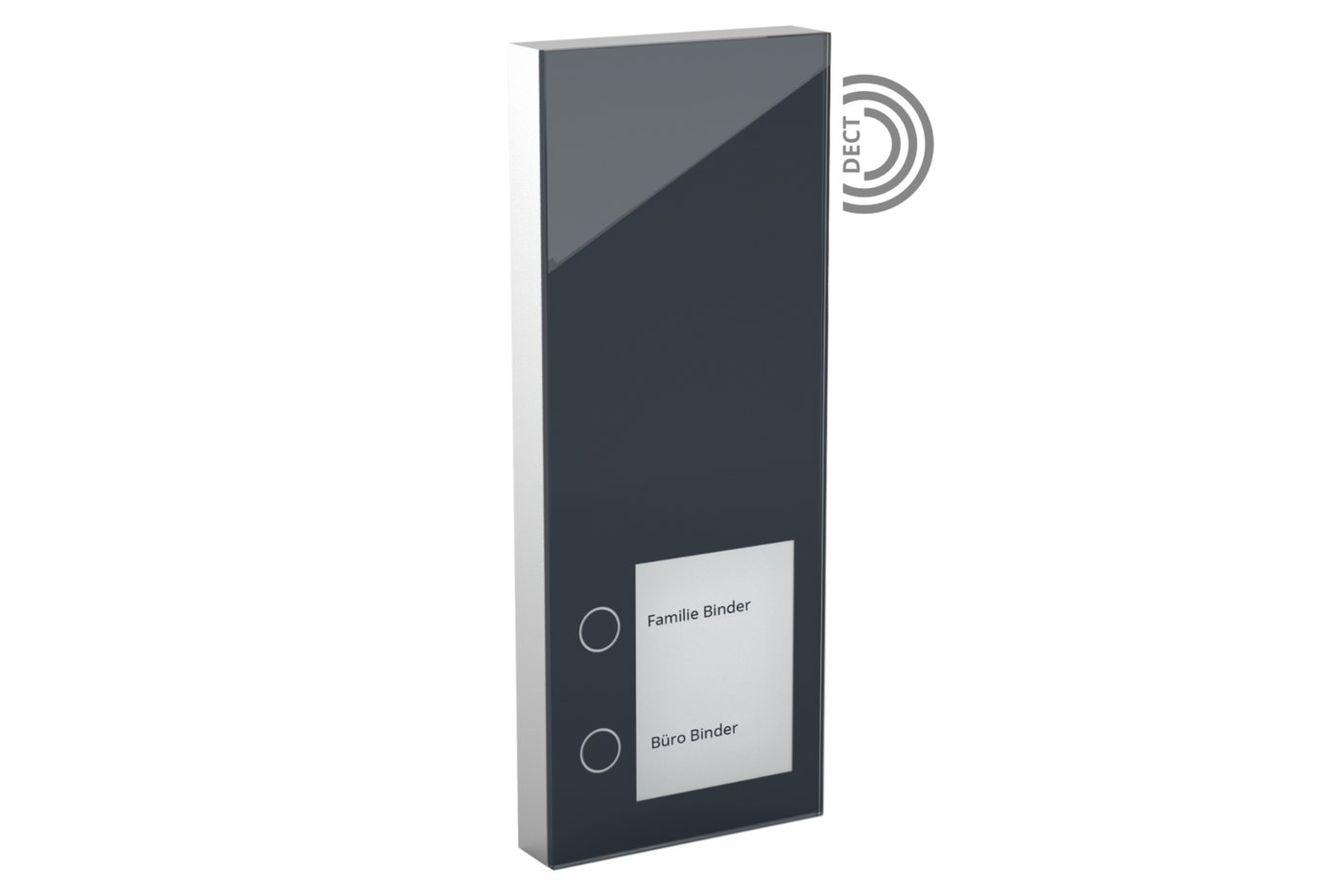DoorLine Slim DECT Smart Home Türklingel (Tür-Sprechstelle in Verbindung mit Ihrem Router zur Sprechanlage, per Knopfdrück mit der AVM FRITZ!Box zur Tür-Sprechanlage gekoppelt) von DoorLine