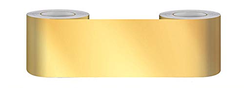 TapetenbordüRe Selbstklebende BordüRe Wand Wohnzimmer Tapeten Fliesenaufkleber Bad Dekoband Selbstklebend Gold matt 10 X 500cm von Dostear