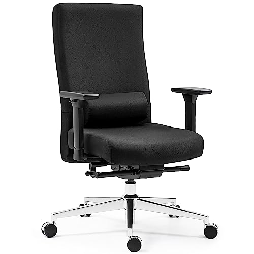 Dowinx Bürostuhl | Ergonomischer Stuhl | Belastbarkeit bis 150kg | Bis zu fünf Einstellbare| Home Office | Schreibtischstuhl | Atmungsaktives Mesh-Design | Schwarz von Dowinx