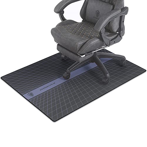 Dowinx Bürostuhl Matte für Hardwood Boden, Computer Gaming Stuhl Matte für harte Böden, unter Schreibtisch Stuhl Teppich Anti-Rutsch für Fliesen, Rolling Chair Bodenschutz für Home, blau (90 x 120 CM) von Dowinx