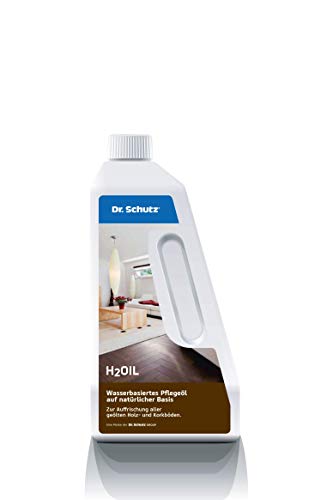 Dr. Schutz H2Oil Parkett Öl wasserbasiert 750 ML | seidenmatte Optik | Auffrischung aller geölten Holzböden und Parkett, Korkboden | optimaler Schutz | Parkettpflege Parkett Öl von Dr. Schutz