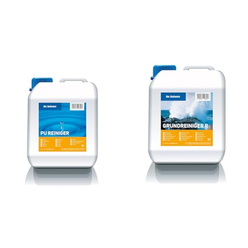 Dr. Schutz PU Reiniger 5 L | Bodenreiniger für Vinyl, PVC & Designboden & Grundreiniger R 5 L für elastische Bodenbeläge von Dr. Schutz