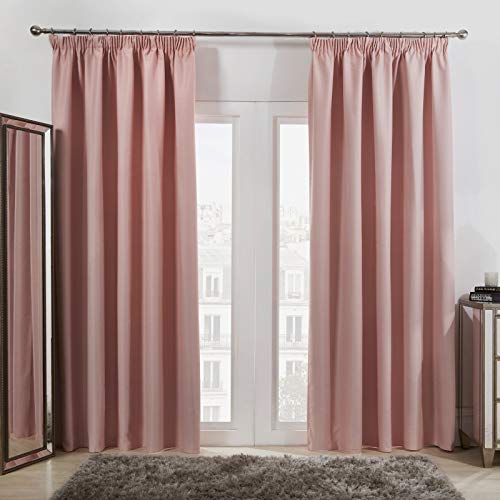 Dreamscene Curtain, Polyester, Blush Pink, One Size von DREAMSCENE