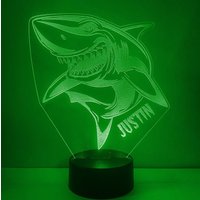 Personalisierte Haifisch-Nachtlichter Mit 16 Farben Und Fernbedienung, Hergestellt in Den Usa, Kostenloser Versand von Dreamyledlights