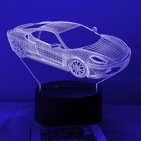 Racing Car Led Illusion Nachtlampe, Inklusive Multi-Funktions-Fernbedienung Und Kostenloser Versand von Dreamyledlights