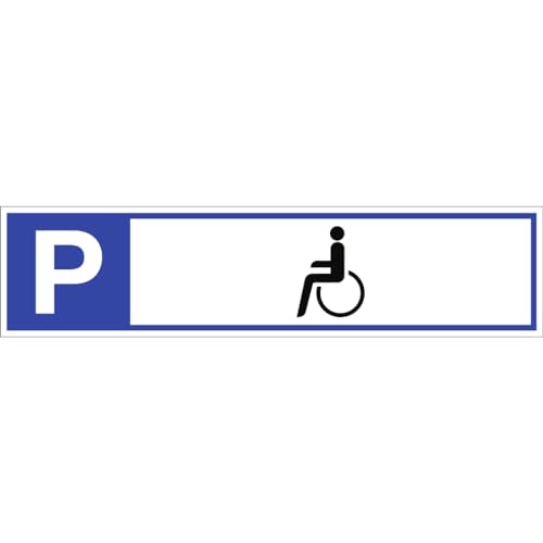 Dreifke® Schild Parkplatzreservierer Behindertenparkplatz, Alu, 460x110 mm von Dreifke