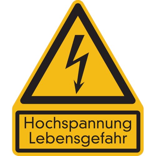 Dreifke® Warnschild, Kombischild, Hochspannung | Magnetfolie | 200x237 mm, 1 Stk von Dreifke