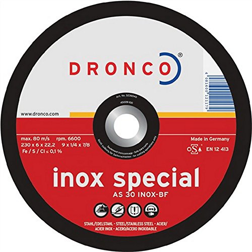 Dronco Fächerschleifscheiben as30inox-230 ? 6-Special met. 230 x 6 von DRONCO
