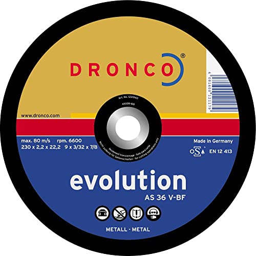 DRONCO AS36V-230 - Disco de corte metal AS 36 V Evolution, 230 x 2,2 mm von DRONCO