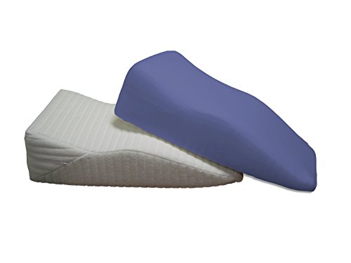 Dukal | Bezug für Beinruhekissen/Venenkissen | Maße: 40x70 cm | aus hochwertigem DOPPEL-Jersey | 100% Baumwolle | Farbe: blau von Dukal