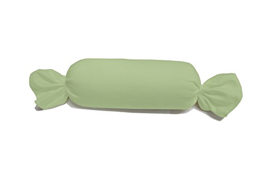 Dukal | Bezug für Nackenrolle | 15 x 40 cm | aus hochwertigem DOPPEL-Jersey | 100% Baumwolle | Farbe: lindgrün von Dukal