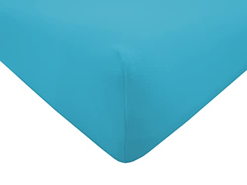 Dukal | Bezug für Massageliegen | 75-80 x 195-200 cm | aus hochwertigem DOPPEL-Jersey | 100% Baumwolle | Farbe: Ocean-blau von Dukal