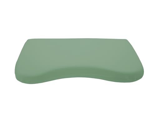 Dukal | Bezug für Schlaraffia Flat Geltex Kissen | 35 x 70 cm | aus hochwertigem DOPPEL-Jersey | 100% Baumwolle | Farbe: Jade von Dukal