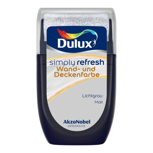Dulux Simply Refresh Wand- und Deckenfarbe Lichtgrau Tester 30 ml von Dulux