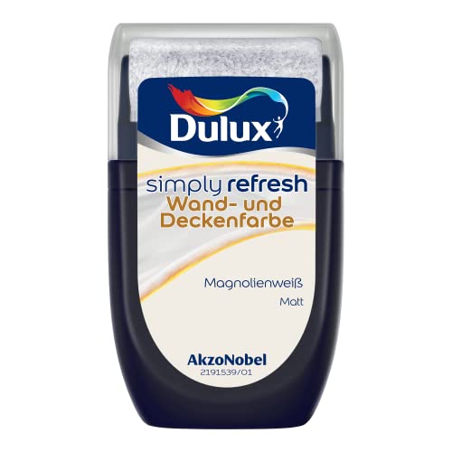 Dulux Simply Refresh Wand- und Deckenfarbe Magnolienweiss Tester 30 ml von Dulux