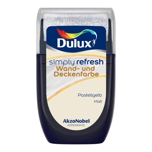 Dulux Simply Refresh Wand- und Deckenfarbe Pastellgelb Tester 30 ml von Dulux