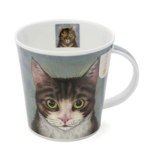 Dunoon Tasse aus Knochenporzellan, Motiv: Rogues' Gallery Cats (Tabby) von Dunoon