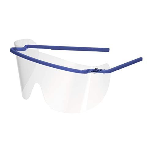 Durable Augenschutzvisier, aus glasklarer Folie, Made in DE, 25 Stück, dunkelblau, 343507 von Durable