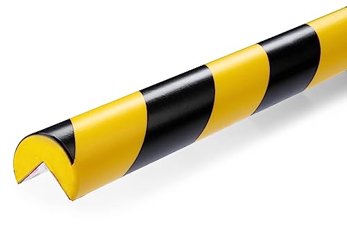 Durable Eckschutzprofil C25R, selbstklebend, 1 m, Packung à 5 Stück, gelb/schwarz, 1100130 von Durable