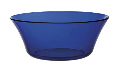 Duralex 2008FF06C1111 Lys Saphir Schale, Salatschale, Schüssel, 23cm, 2.2 Liter, Glas, blau, 1 Stück von Duralex