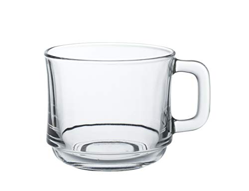 Duralex 4016AR06C1111 Lys Transparent Kaffeetasse, Kaffeebecher, 220ml, Glas, transparent, 6 Stück von Duralex