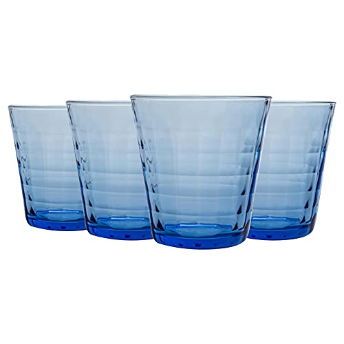 Duralex Prisme -Trinkgläser - 275ml Becher Für Wasser, Saft - Blau - Pack Von 8 von Duralex
