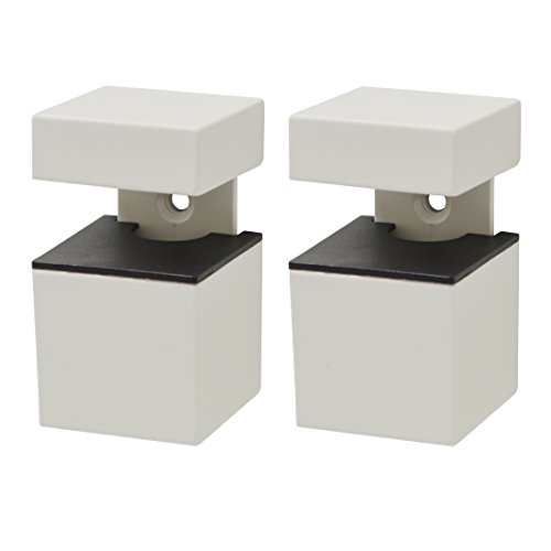 Duraline Mini Cube Kubus Matt Regalträger, Metall, Weiß, 12 x 4.3 x 17 cm, 2-Einheiten von DURAline