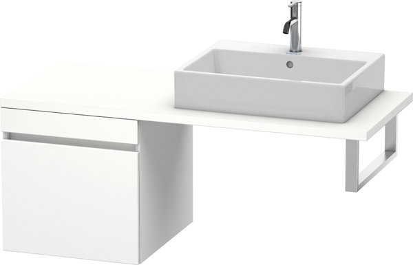 Duravit DuraStyle Unterschrank für Konsole, 1 Auszug, 500mm, Farbe (Front/Korpus): Basalt Matt / Kastanie Dunkel von Duravit AG