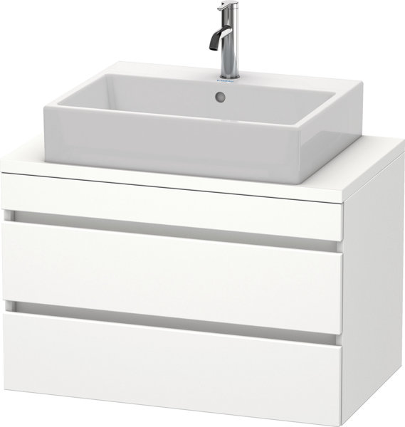 Duravit DuraStyle Waschtischunterschrank für Konsole compact, 2 Schubkästen, 800mm, Farbe (Front/Korpus): Basalt Matt / Europäische Eiche von Duravit AG