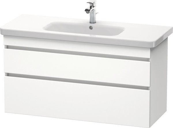 Duravit DuraStyle Waschtischunterschrank wandhängend 6495, 2 Schubkästen, 1130mm, für DuraStyle, Farbe (Front/Korpus): Weiß Matt / Weiß Matt von Duravit AG