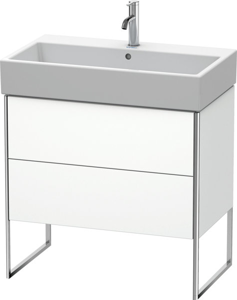 Duravit XSquare Waschtischunterbau stehend 78,4x 46,0 cm, 2 Auszüge, für Waschtisch Vero Air  235080, Farbe (Front/Korpus): Lichtblau Matt von Duravit AG