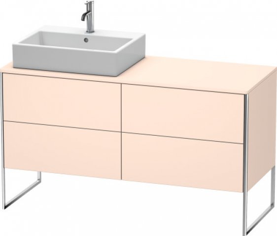 Duravit XSquare Waschtischunterbau wandhängend 140,0 x 54,8 cm, 4 Auszüge XS4923L, Farbe (Front/Korpus): Weiß Matt Dekor von Duravit AG