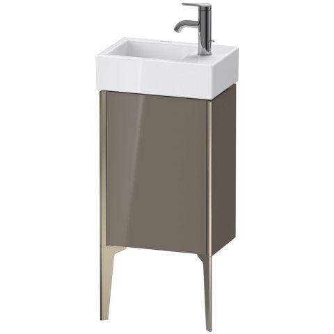 Duravit XViu 4530L Waschtischunterbau stehend, 1 Tür Anschlag links, für Waschtisch Vero Air 072438, 364x234 mm, Farbe (Front/Korpus): champagner matt/flannel grey hgl. von Duravit AG