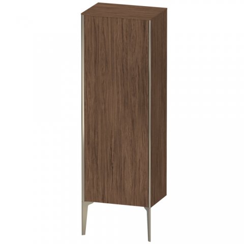 Duravit XViu XV1326 Halbhochschrank stehend, 500x360 mm, Höhe 1330mm, 1 Tür Anschlag rechts, Farbe (Front/Korpus): champagner matt/nussbaum dunkel von Duravit AG