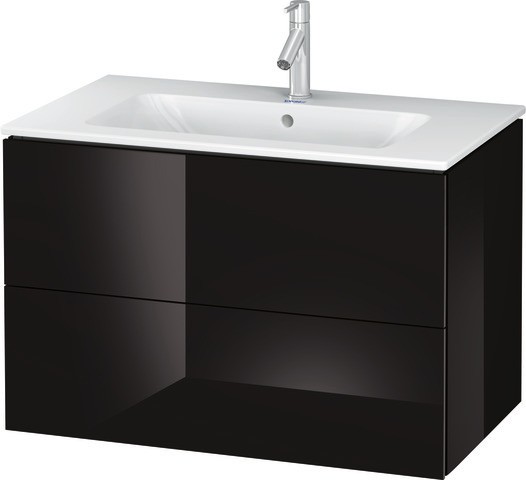 Duravit L-Cube Waschtischunterbau wandhängend Schwarz Hochglanz 820x481x550 mm - LC6241040400A00 LC6241040400A00 von Duravit