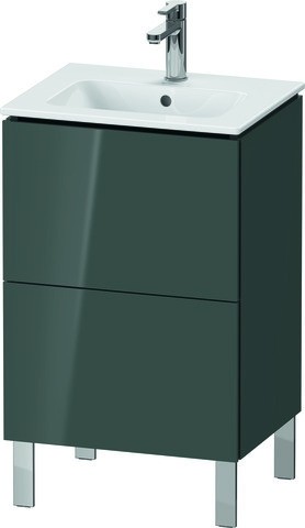 Duravit L-Cube Waschtischunterbau bodenstehend Dolomiti Grau Hochglanz 520x421x704 mm - LC667103838 LC667103838 von Duravit