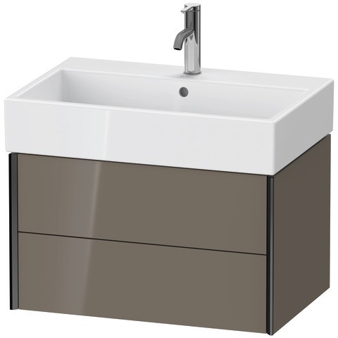 Duravit XViu Waschtischunterbau wandhängend Flanell Grau Hochglanz 684x454x397 mm - XV43350B2890A00 XV43350B2890A00 von Duravit