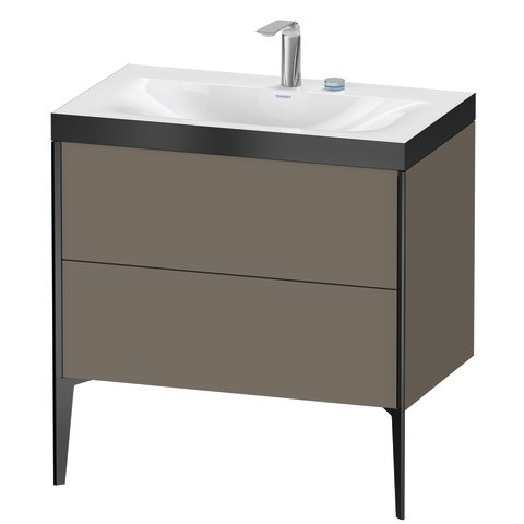 Duravit XViu c-bonded Set bodenstehend Flanell Grau 800x480x610 mm - XV4710EB290PE00 XV4710EB290PE00 von Duravit